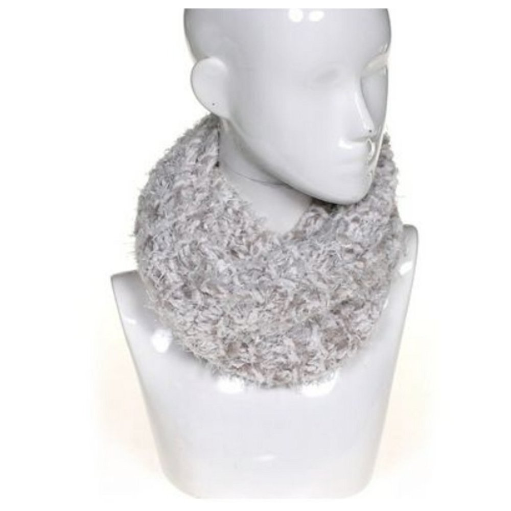 Charter Club Chenille Eyelash Loop Scarf in Grey